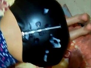 i love collecting all these cumshots on leather and latex