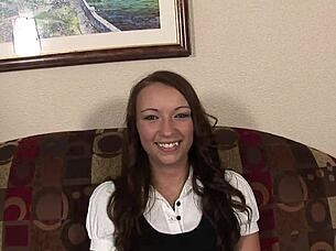 Oh wow, watch these hot lesbians devour wet pussies before sharing a massive cock!