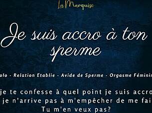 Es-tu accro à mon sperme? Laisse-moi te guider pour jouir intensément - French audio JOI cumhungry!