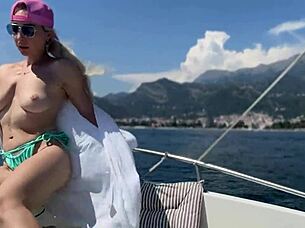 riding topless on boat taxi surprises driver with flashing