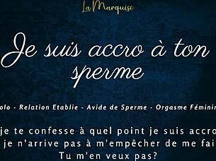Es-tu accro à mon sperme? Laisse-moi te guider pour jouir intensément - French audio JOI cumhungry!