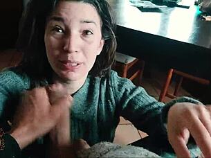 i uh woke up to valentines breakfast with cum swallow from huge cock pov... oops