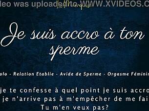 Es-tu accro à mon sperme? Laisse-moi te guider pour jouir intensément - French audio JOI cumhungry!