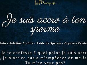 Es-tu accro à mon sperme? Laisse-moi te guider pour jouir intensément - French audio JOI cumhungry!