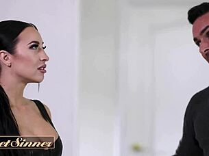 Brunette Bride Rides Cock In Wet Shaved Pussy Fuck After Fight With Cum On Face