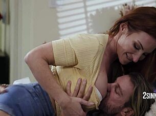 moans louder than lies in this passionate redhead couple's rough erotic fucking session 😈🔥