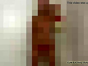 Cover me with your cum and eat it off me, you naughty sub! CEI!