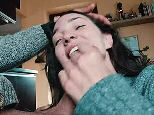 i uh woke up to valentines breakfast with cum swallow from huge cock pov... oops