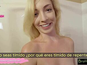 Why is there a cock inside me! Subtitled Spanish taboo teen fantasy!