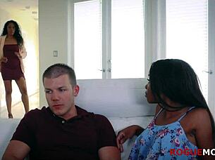 emotional interracial fun with my girlfriend and her ebony friend