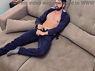 Just got home from work and started jerking off quick