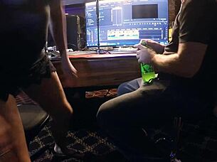 Skinny slut raven grey delivers extreme footjob making cock cum with feet skills alone