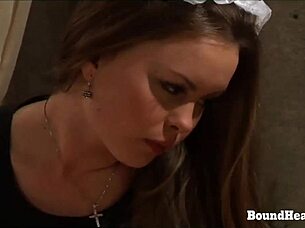 On Consignment 3 Mistress Enjoys Pussy Licking and Fingering with Slave Maid in Lesbian BDSM