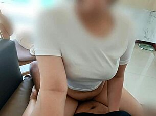 The horny Thai amateur with big tits and ass enjoys homemade orgasmic fun.