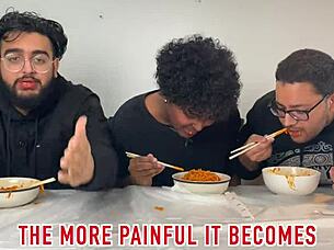 Three hot amateurs take intense hardcore sucking lessons