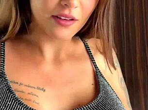 big fat dick surprised me - blonde plays with toys masturbating then deepthroats in smoke fetish