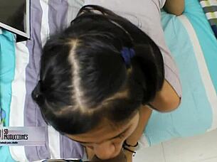 oops, i accidentally took a viagra pill and now this hot brunette latina is helping me out with intense homemade creampie sex