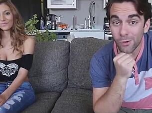 Bound long hair model endures extreme hardcore punish fuck in brutal threesome with anal and group assfucking from the flat