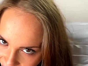 big fat dick surprised me - blonde plays with toys masturbating then deepthroats in smoke fetish