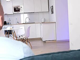 Raw first anal prep leads to successful tight penetration!