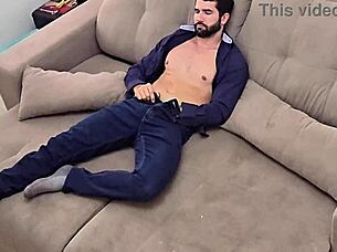 Just got home from work and started jerking off quick