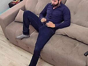 Just got home from work and started jerking off quick