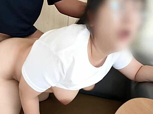 The horny Thai amateur with big tits and ass enjoys homemade orgasmic fun.