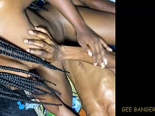 nixie rides that cock with her perfect curvy ebony body