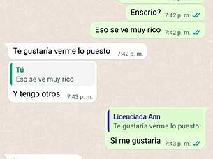 My stepmom gets hot on chat