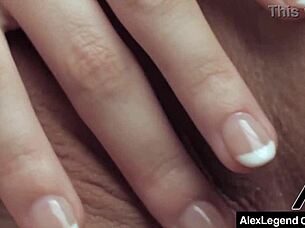 Australian Brunette Kiara Edwards Takes Cock In Fishnets