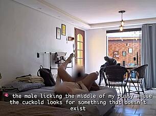 Married woman sucks hard cock of friend