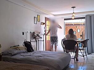 Married woman sucks hard cock of friend