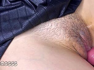 i tease that hairy wet pussy close up before cumming deep inside tight asian teen