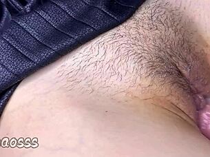 i tease that hairy wet pussy close up before cumming deep inside tight asian teen