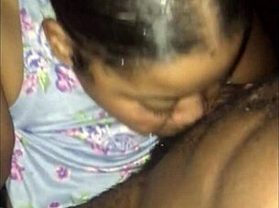 sneaking a blowjob from the hot milf next door with her big ass and deepthroat skills