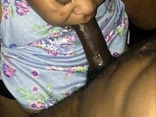 sneaking a blowjob from the hot milf next door with her big ass and deepthroat skills