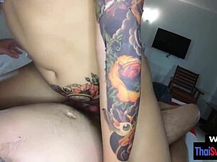 Intense POV Quickie Fuck and Handjob with Horny Amateur Thai Girlfriend