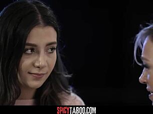 married couple seduce their blonde teen into threesome hardcore blowjob