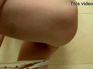 Skinny Blonde Paula Z Fingers Wet Shaved Pussy In Bathtub Boldly