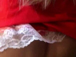 Hey, I snuck into my room on Christmas and banged that sexy Brazilian teen in lingerie.