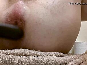 In a personal story, someone explores self-care using a toy and fingers in a moist area.