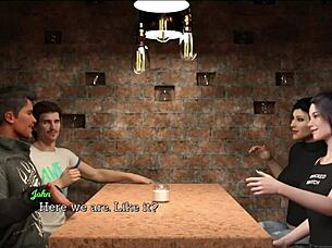 hey, ready for a wild leap of faith with this brunette's big ass in erotic game action?