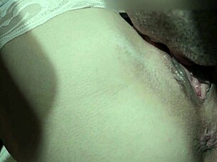 he gently licks my wet pussy until nectar drips and i reach intense orgasm in close up