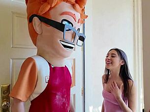 Petite Brunette Eva Generosi Sucks Big Cock And Swallows Cum