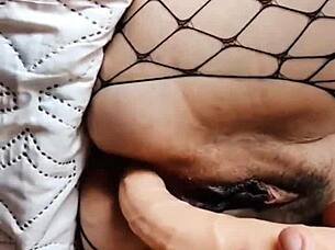 Double masturbation leads to intense doggy style assfucking close up.