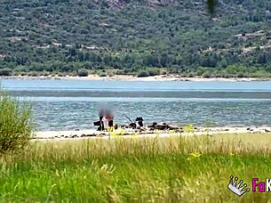 Voyeur Natalii Quinn Hunts Cock in Madrid Reservoir for Rough Outdoor Fucking and Cum