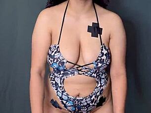 this latina showed up in a sexy costume and took an intense deepthroat face fucking with gagging