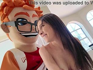 Petite Brunette Eva Generosi Sucks Big Cock And Swallows Cum