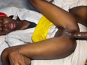 this ebony guy is totally banging that horny petite teen student vera in his house on the weekend 😈