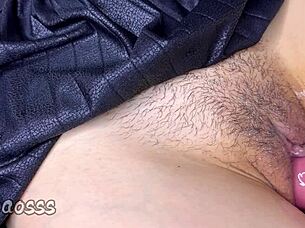 i tease that hairy wet pussy close up before cumming deep inside tight asian teen